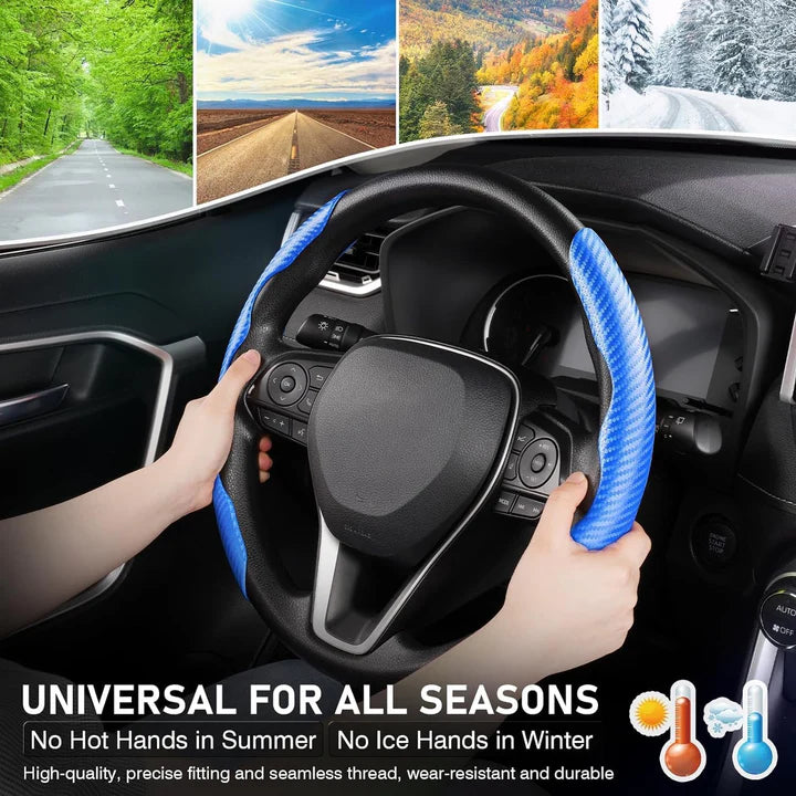 Auto Lenkradabdeckung™ | Ultradünnes Design | Rutschfest | Schweißresistent