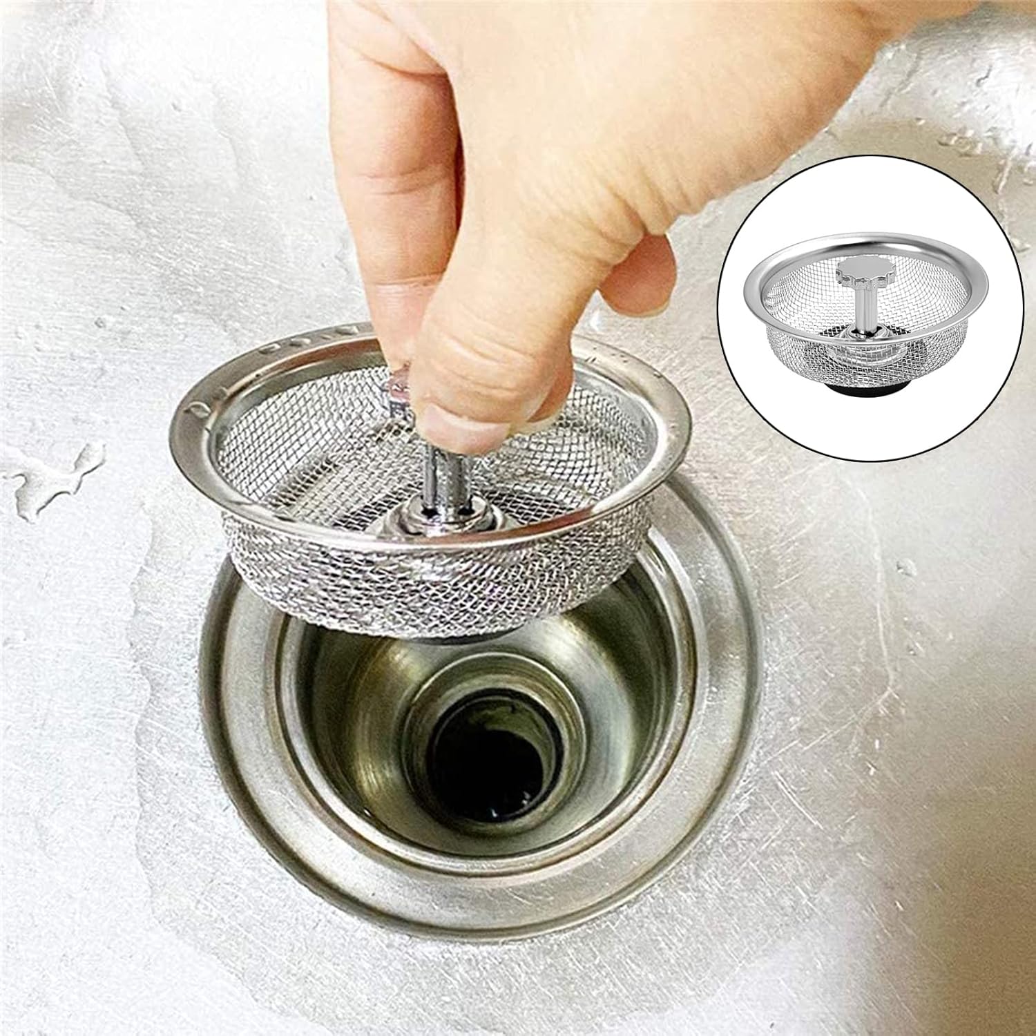 1+1 Gratis | SinkStrainer™ | Verhindern Sie Verstopfungen und schützen Sie die Abflüsse!