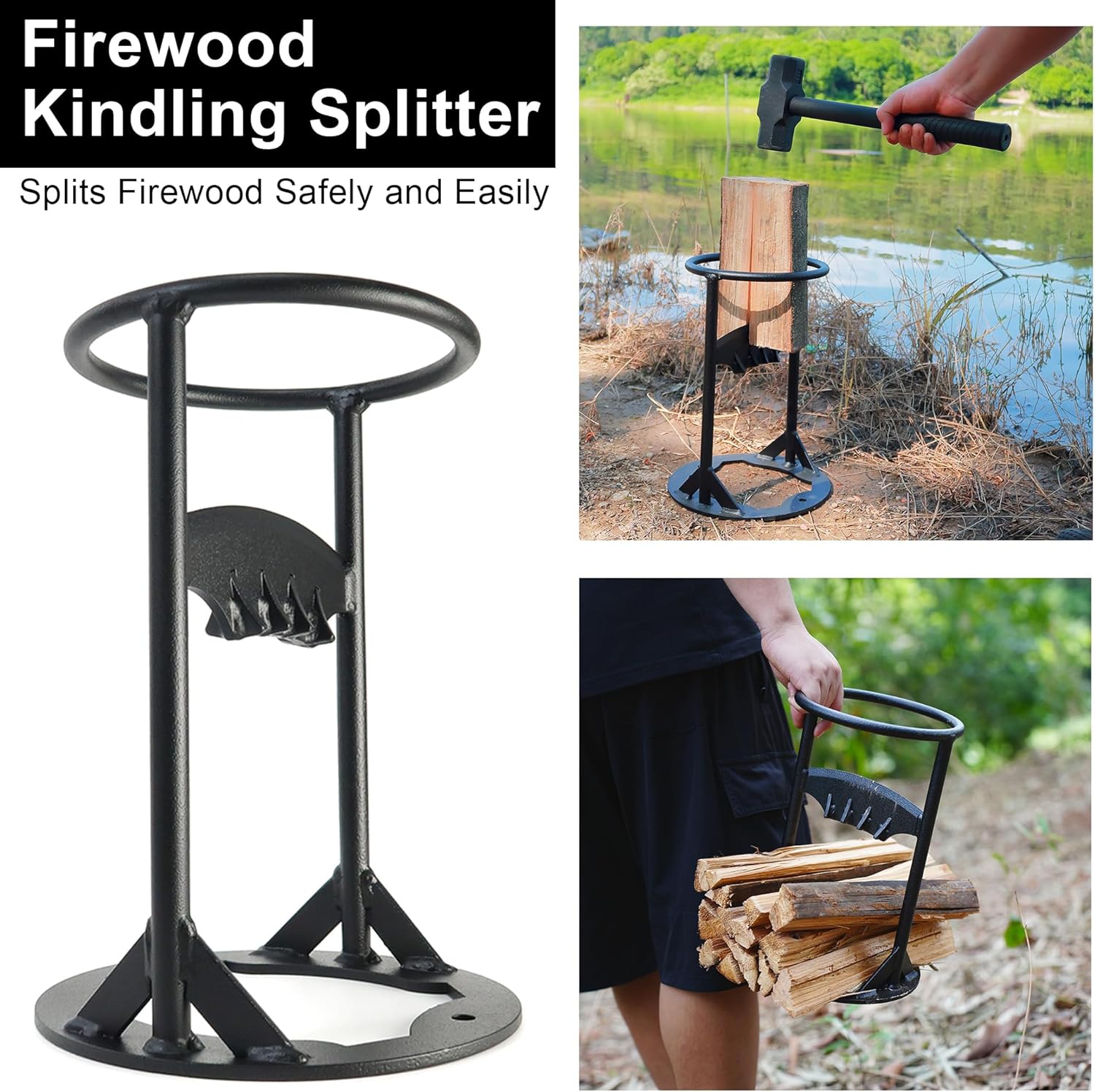 Holzspalter™ - Müheloses Holzspalten für zu Hause und im Freien