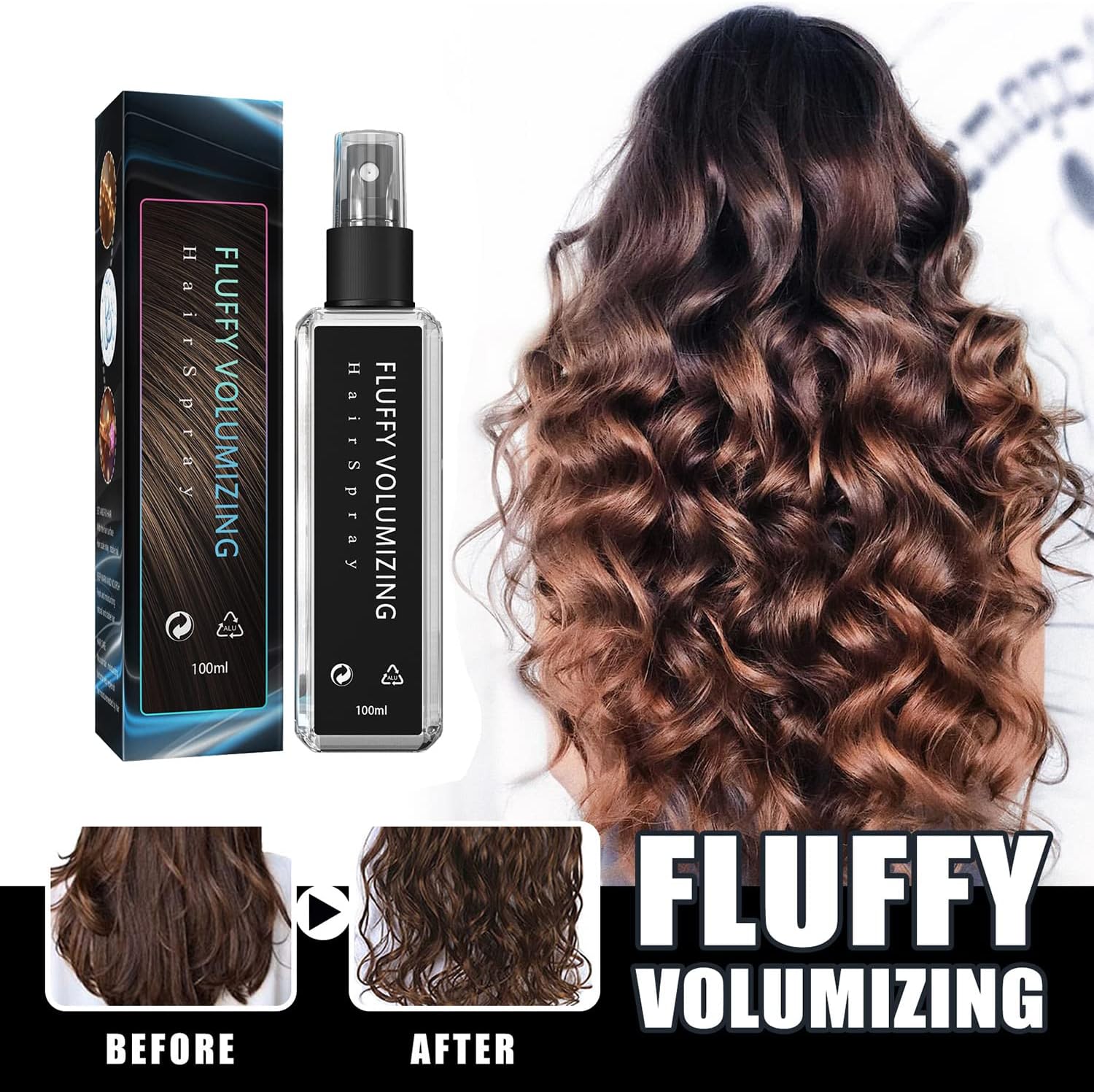 1+1 Gratis | Flauschiges, Voluminöses Haarspray™ Gibt leblosem Haar sofort Volumen und Volumen