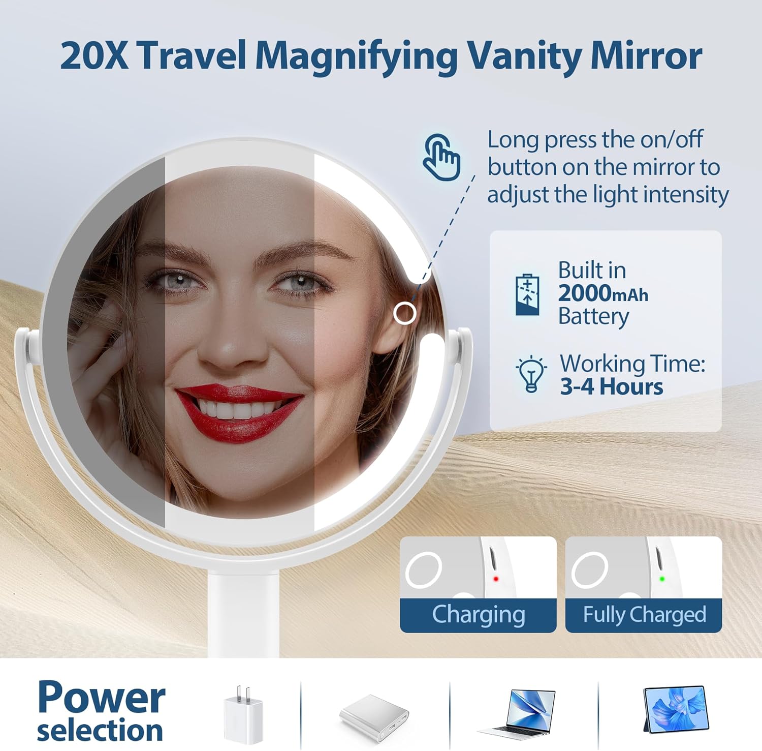 LumiGlow - Illuminated Makeup Mirror