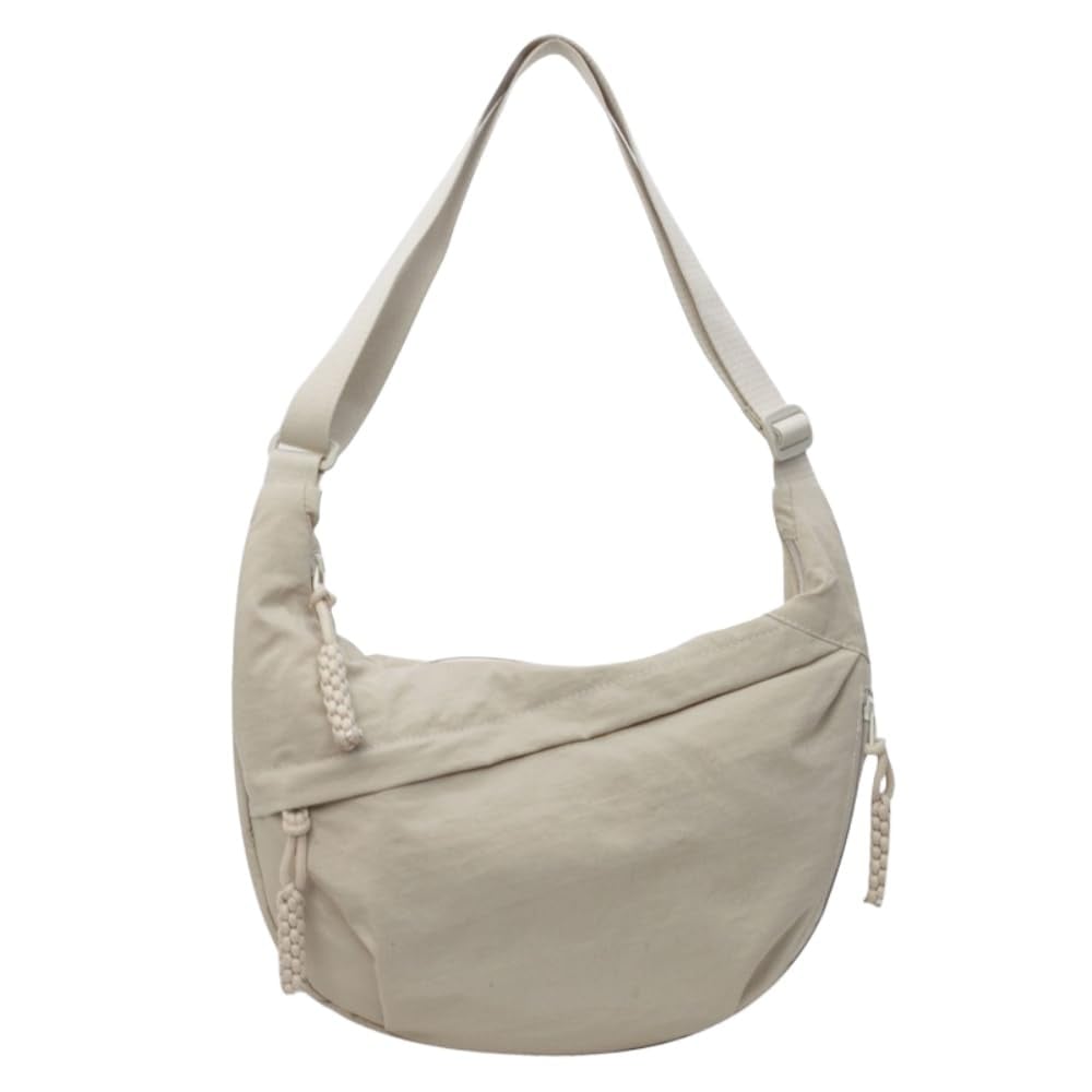 Nylon Crossbody Hobo Tasche | Geräumig & Stylisch | Verstellbarer Gurt | 50 % Rabatt