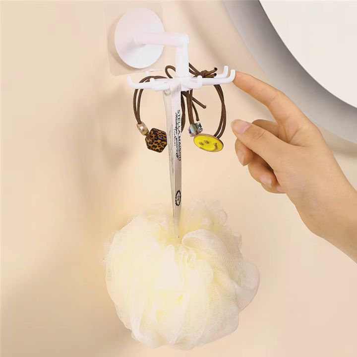 1+1 Gratis | 360° Drehbarer Klapphaken – Platzsparend & selbstklebend