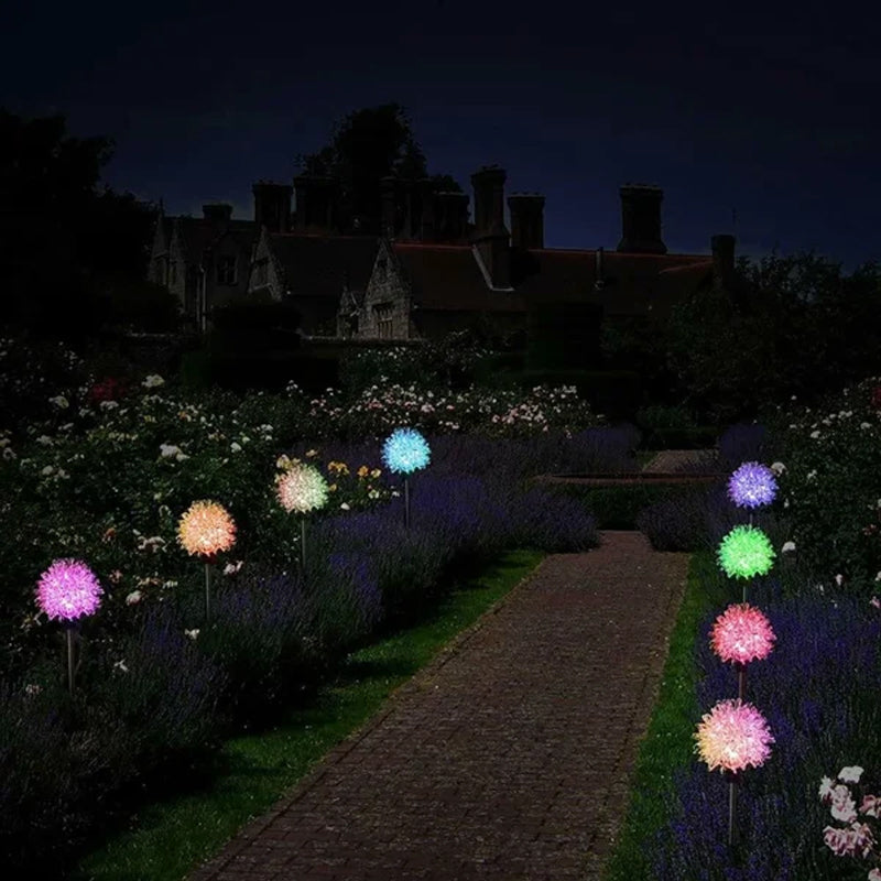 TwinklePuff - Wasserdichte Solar-Gartenleuchte im Pusteblumen-Design