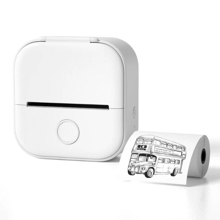 Tragbarer Mini-Drucker – Gratis Rolle inklusive