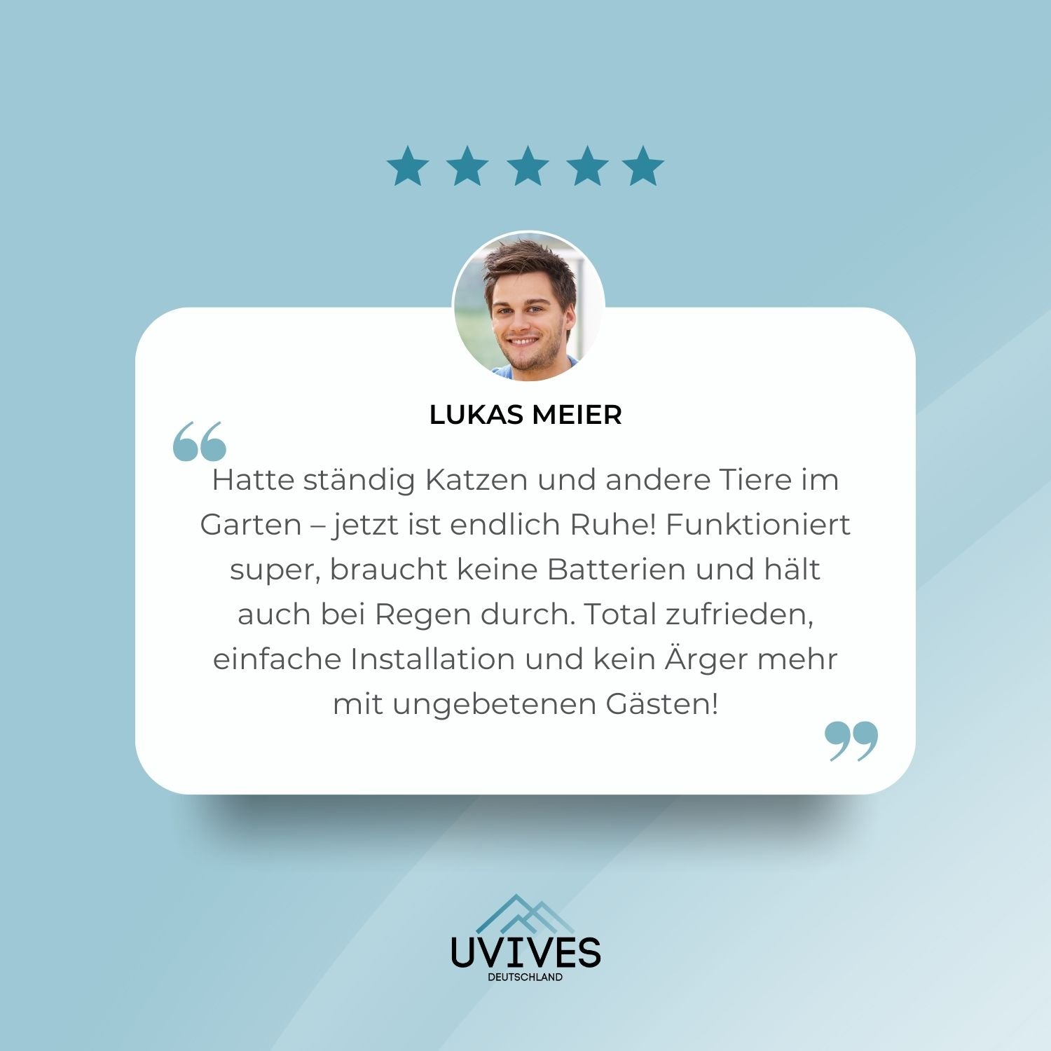 SolarSonic™ - Solarbetriebener Tierschreck mit Ultraschall