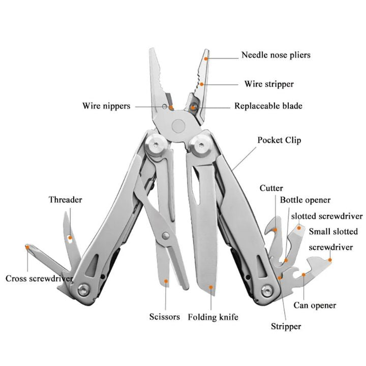 9-in-1 Multitool – Hochwertiges Klappmesser mit hoher Härte
