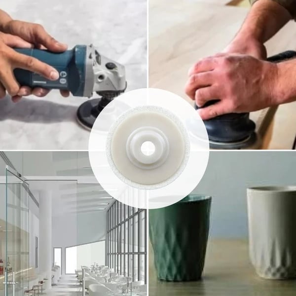 Polierwollscheibe für eine Spiegeloberfläche (x3)