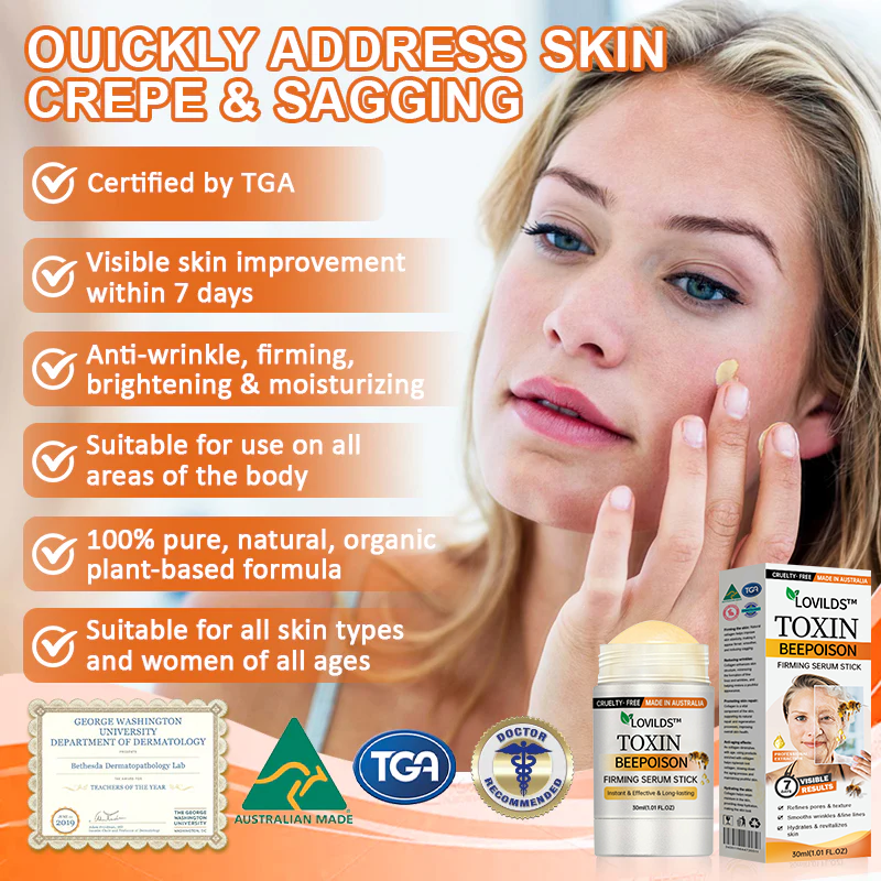 1+1 Gratis | LOVILDS™ Botulinum Toxin Bienengift straffendes Serum-Stift – Verwandeln Sie Ihre Haut in nur 7 Tagen mit Festigkeit und jugendlichem Strahlen