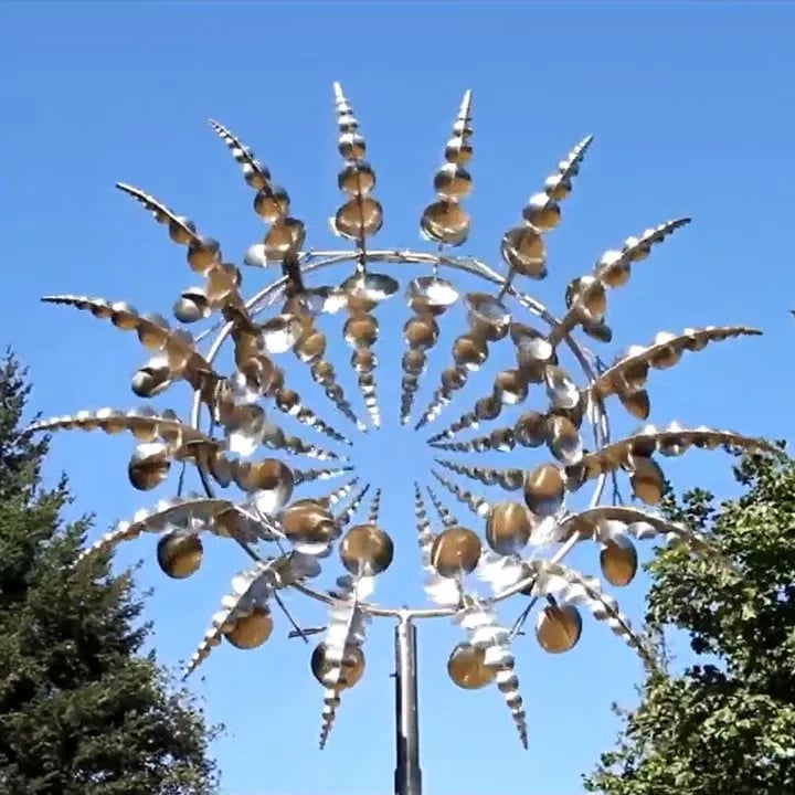 WindMagix™ - Hypnotische Metall-Windskulptur für Ihren Garten