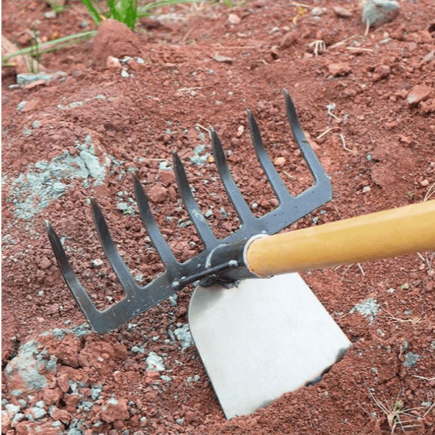 DualDigger - Professionelle 2-in-1-Harke-Hacke