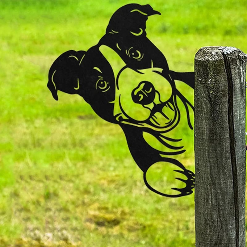 Lustige Garten-Dekoration aus Metall – Bauernhoftiere zum Aufhängen