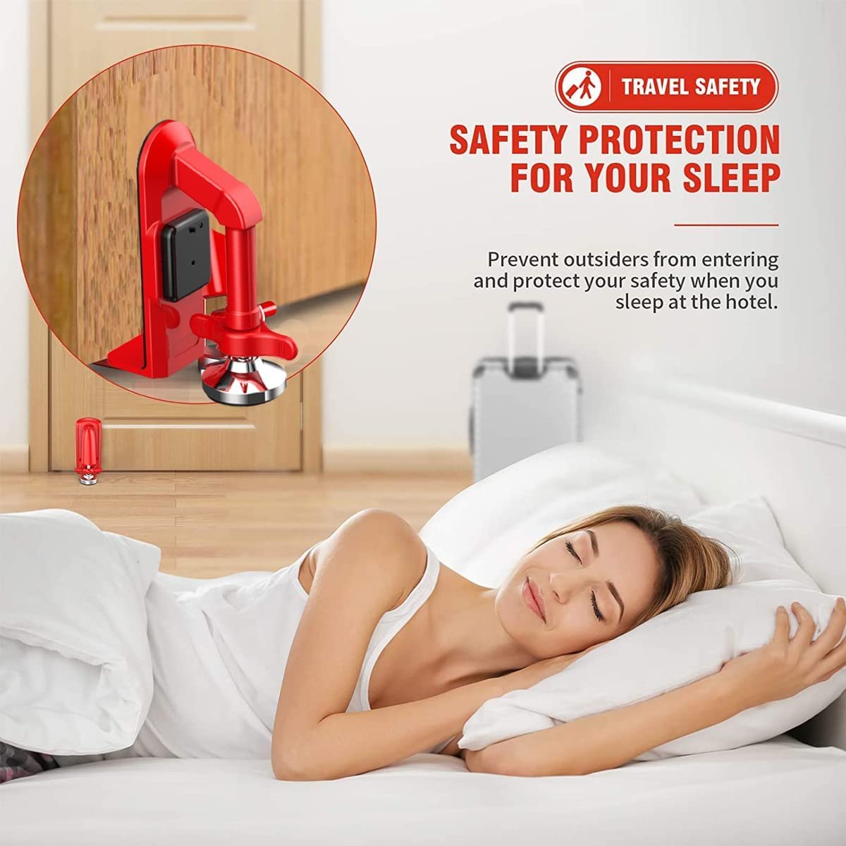 GuardianGrip™ — Sofort sicheres Gefühl mit unzerbrechlichem Türschutz und Panikalarm-Schutz