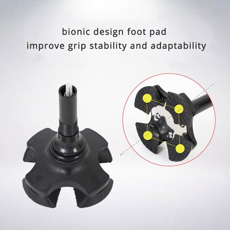 StepSure™ - Klappbarer, verstellbarer Gehstock mit LED-Licht