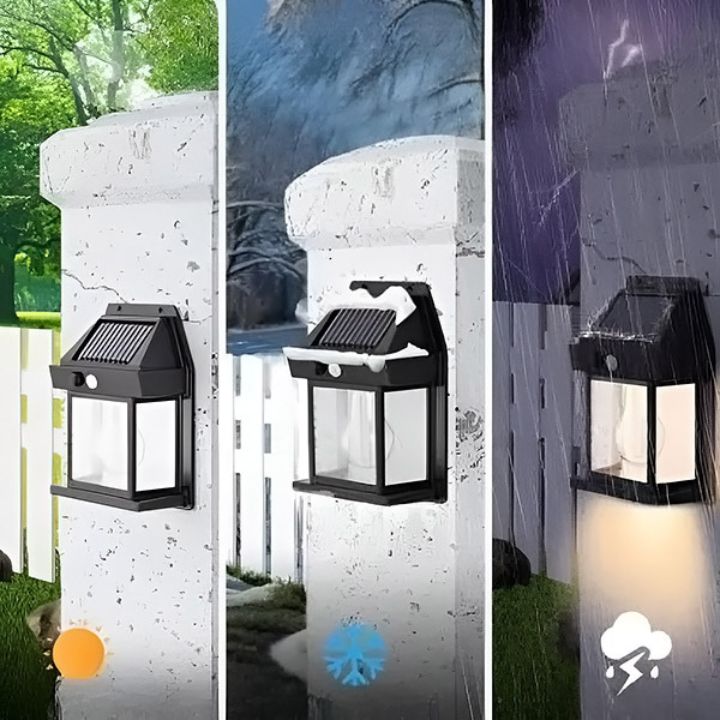1+1 Gratis | Solar-außenwandlampe mit sensor