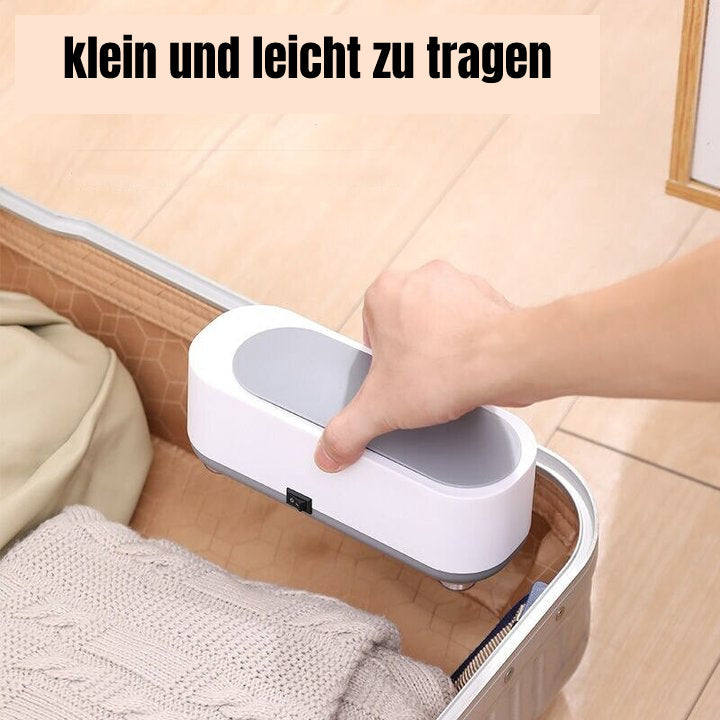 Gleamify Ultraschallreiniger | 360° Tiefenreinigung | Für Schmuck & Brillen | Tragbar