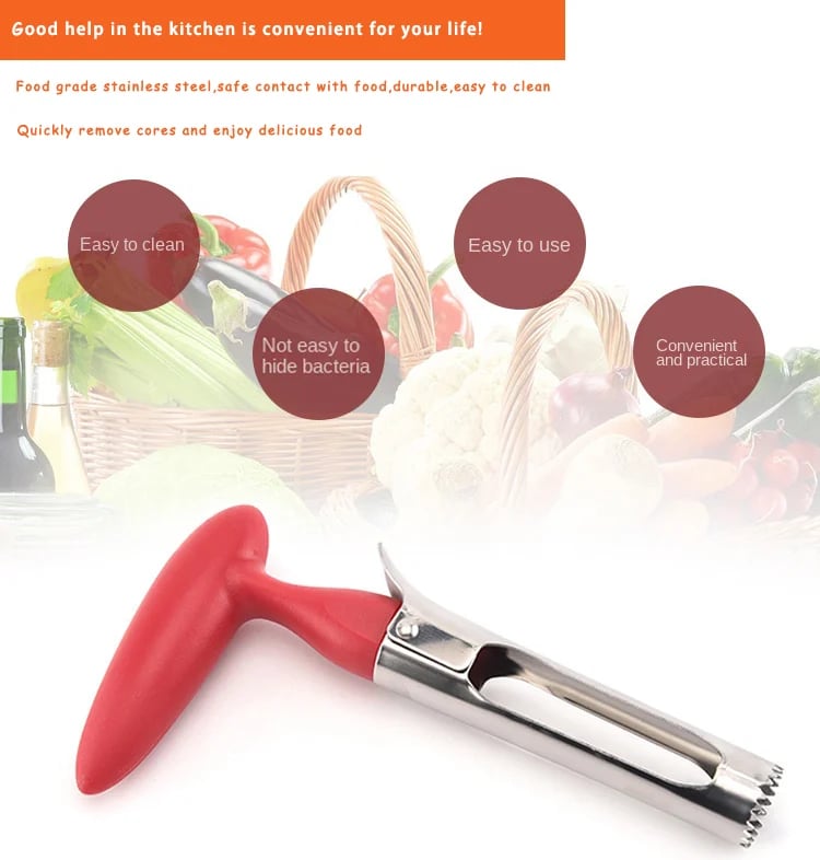 Edelstahl-Apfelentkerner