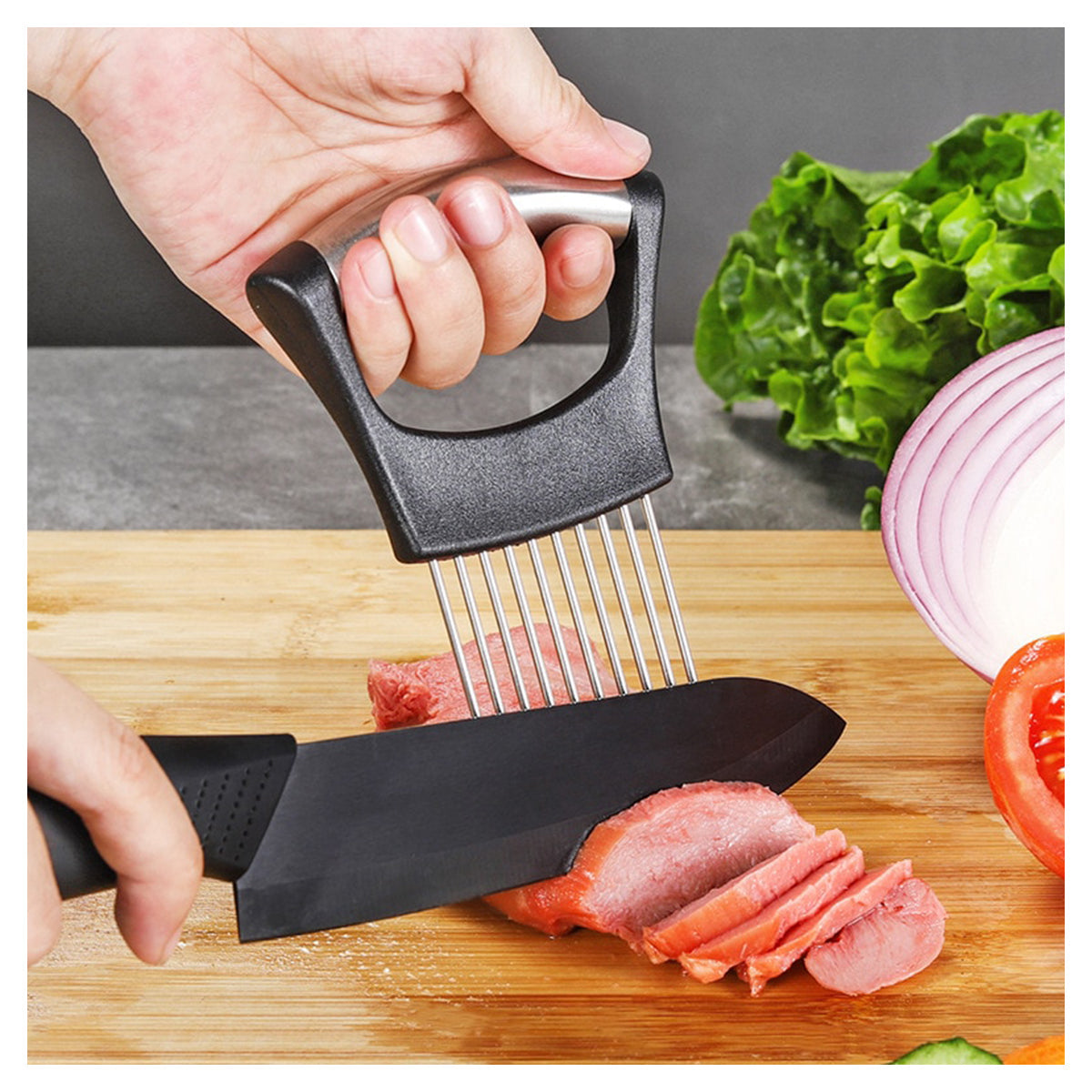 KitchenPro™ Ultimativer Halter zum Schneiden | 1 + 1 GRATIS