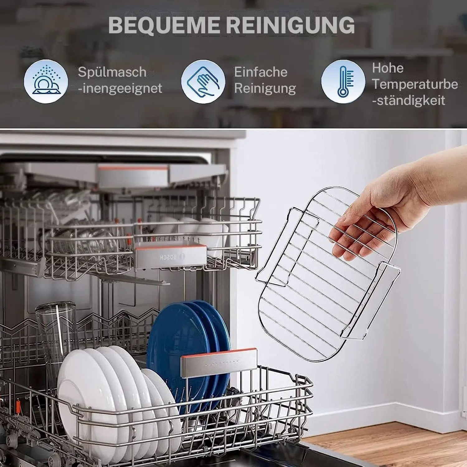 Abnehmbare mehrstufige Stand-Luftfritteuse aus Edelstahl 304 – Mehr Kochkapazität und Vielseitigkeit