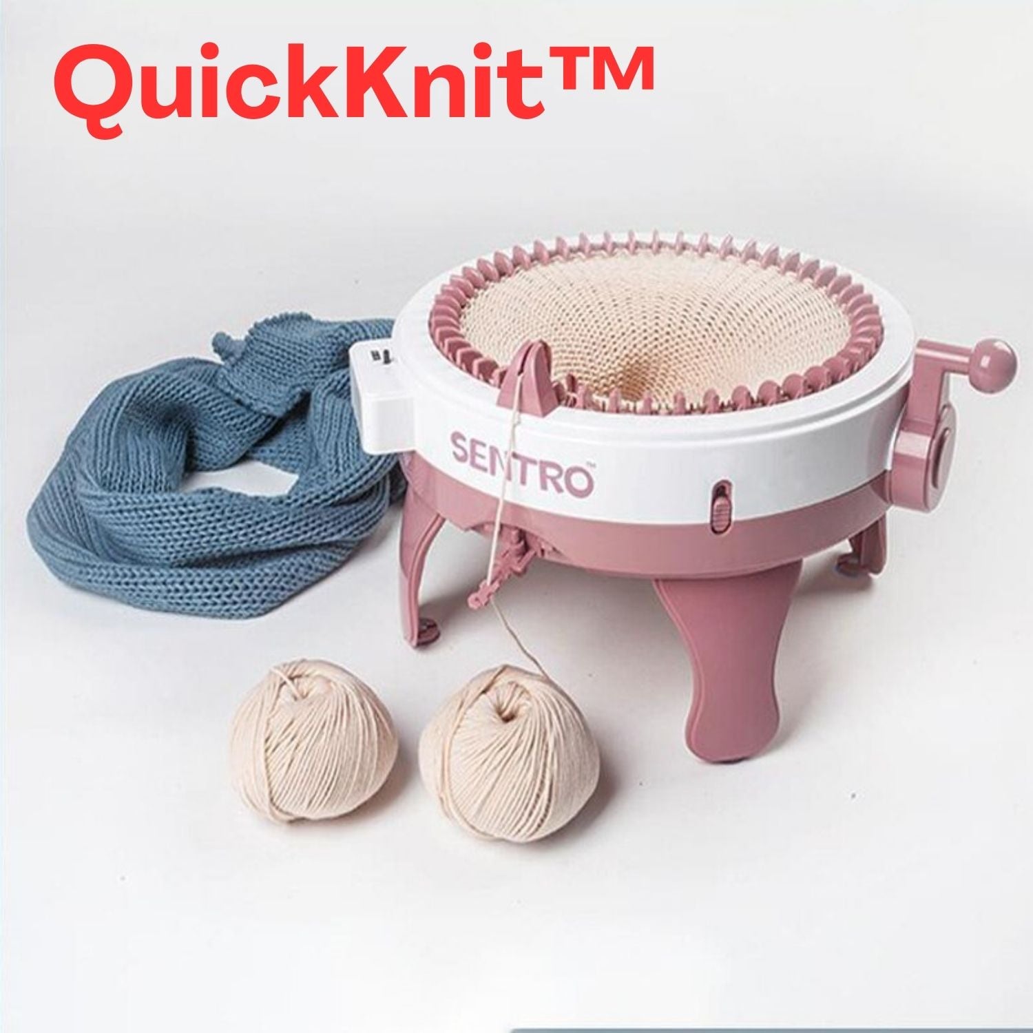 QuickKnit™ - Ermöglicht die schnellere Herstellung handgefertigter Artikel als mit herkömmlichen Strickmethoden