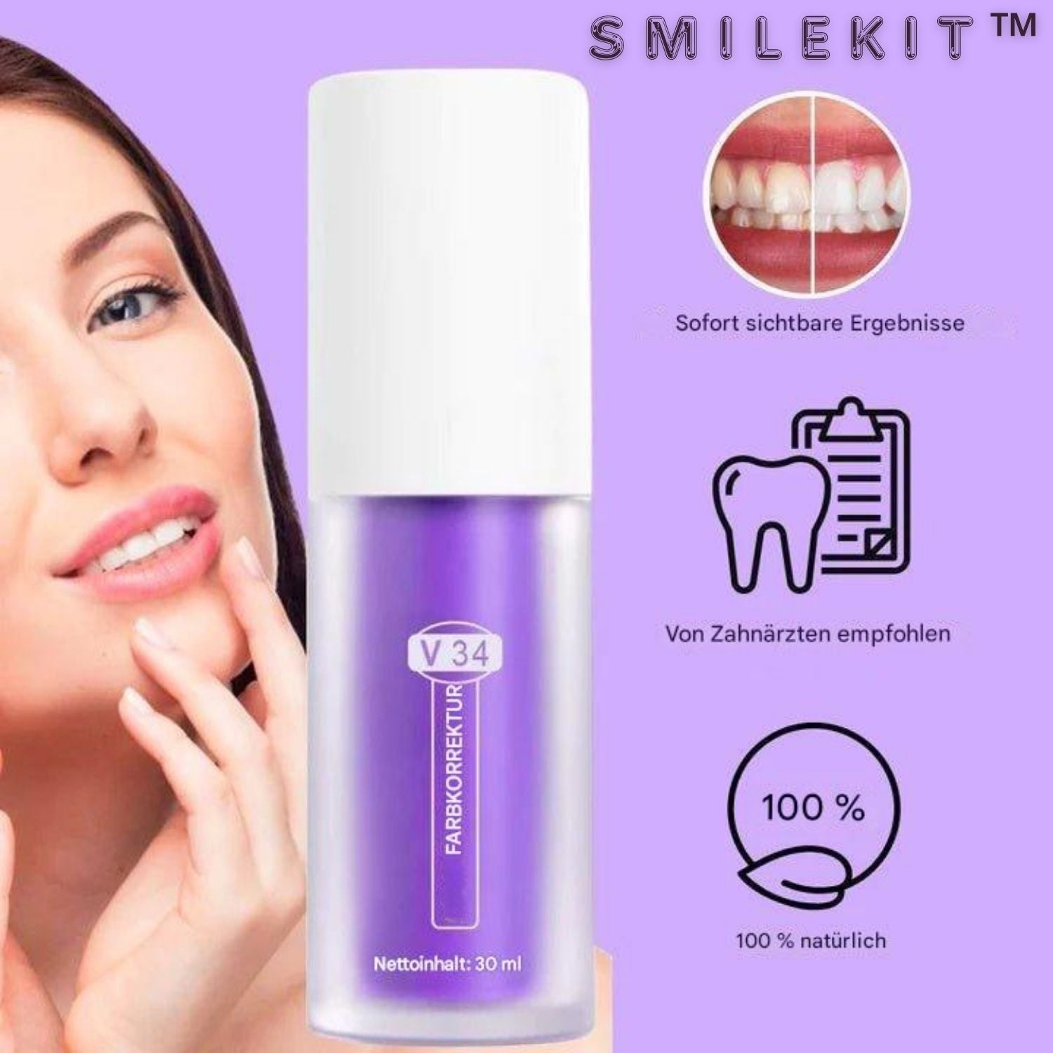 1+1 GRATIS I SmileKit™ Fühlen Sie sich selbstbewusster mit einem frischen, strahlenden Lächeln, das lange anhält