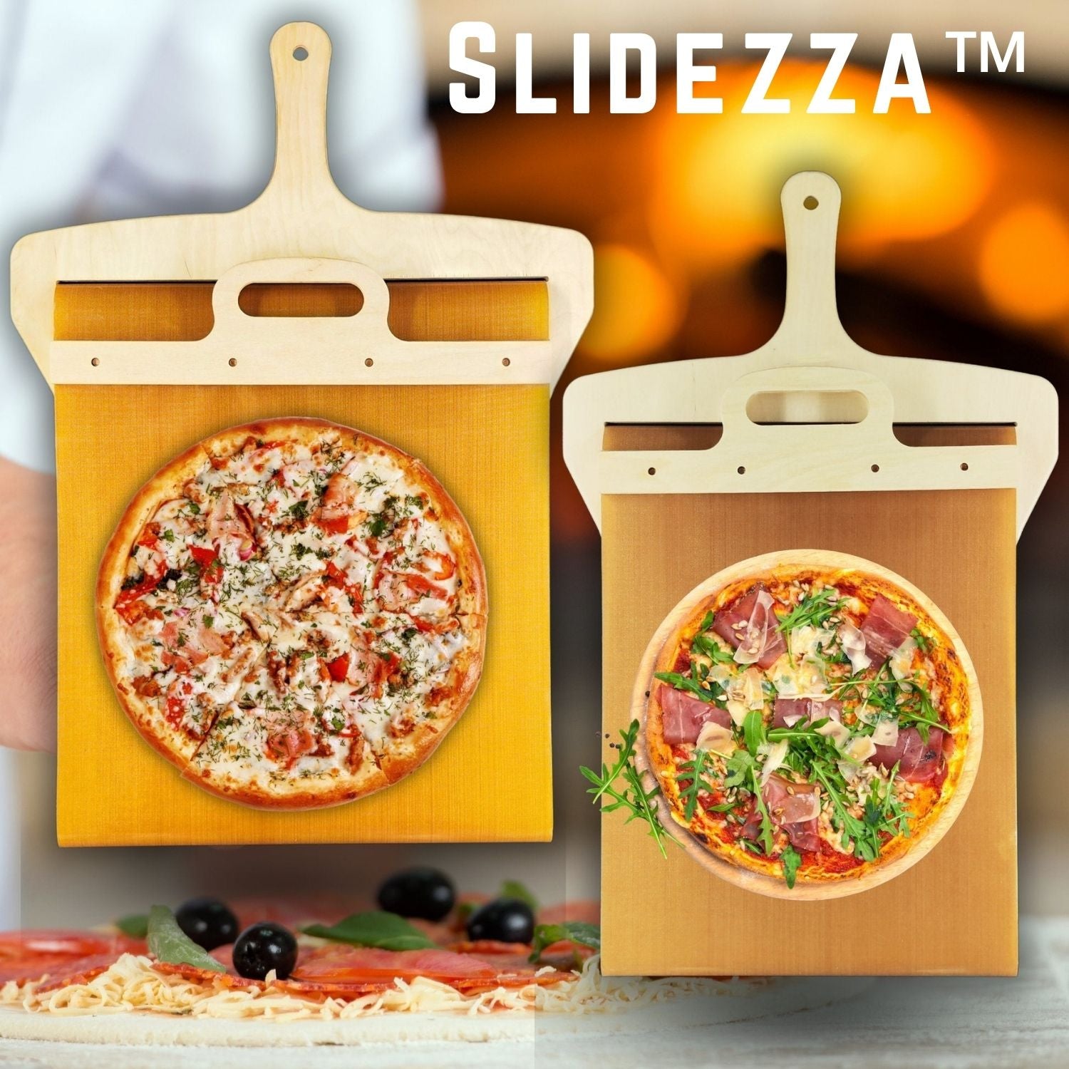Slidezza™ - Schiebbare Pizzaschieber
