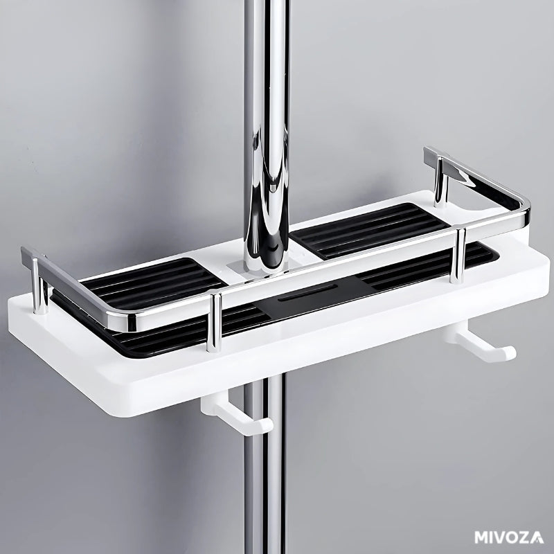 Verstellbares Duschregal | Rostfrei & Bohrfrei | Platzsparender Organizer