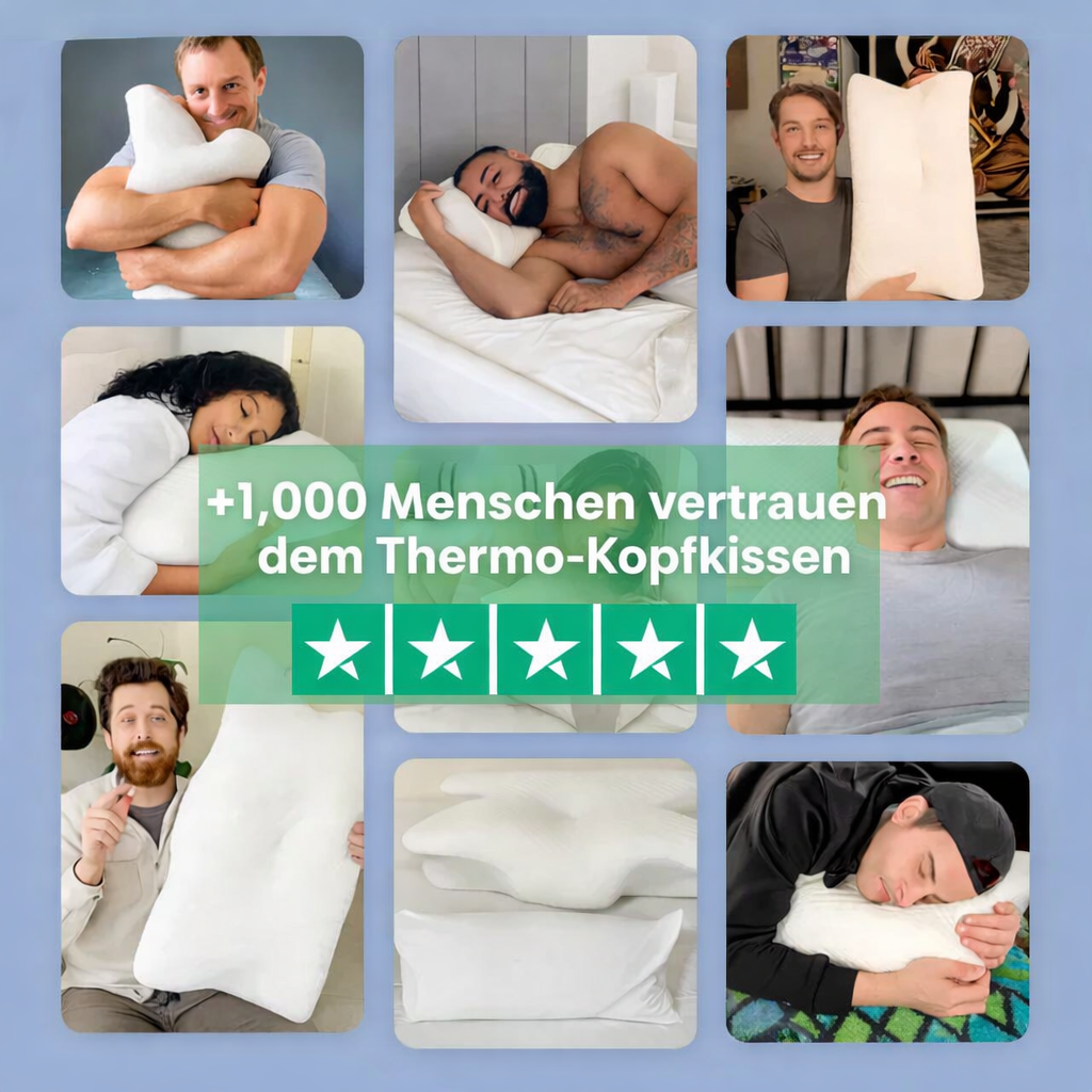 Anti-Schnarch-Kissen | Ergonomisches Memory-Foam | Bessere Atmung | BreatheRest