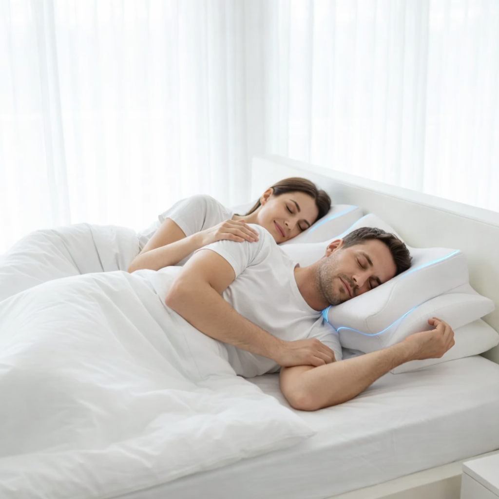 Anti-Schnarch-Kissen | Ergonomisches Memory-Foam | Bessere Atmung | BreatheRest
