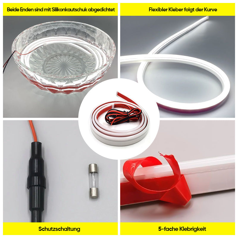 Auto Haubenleuchte | Superhelle LED | Wasserdicht & Flexibel