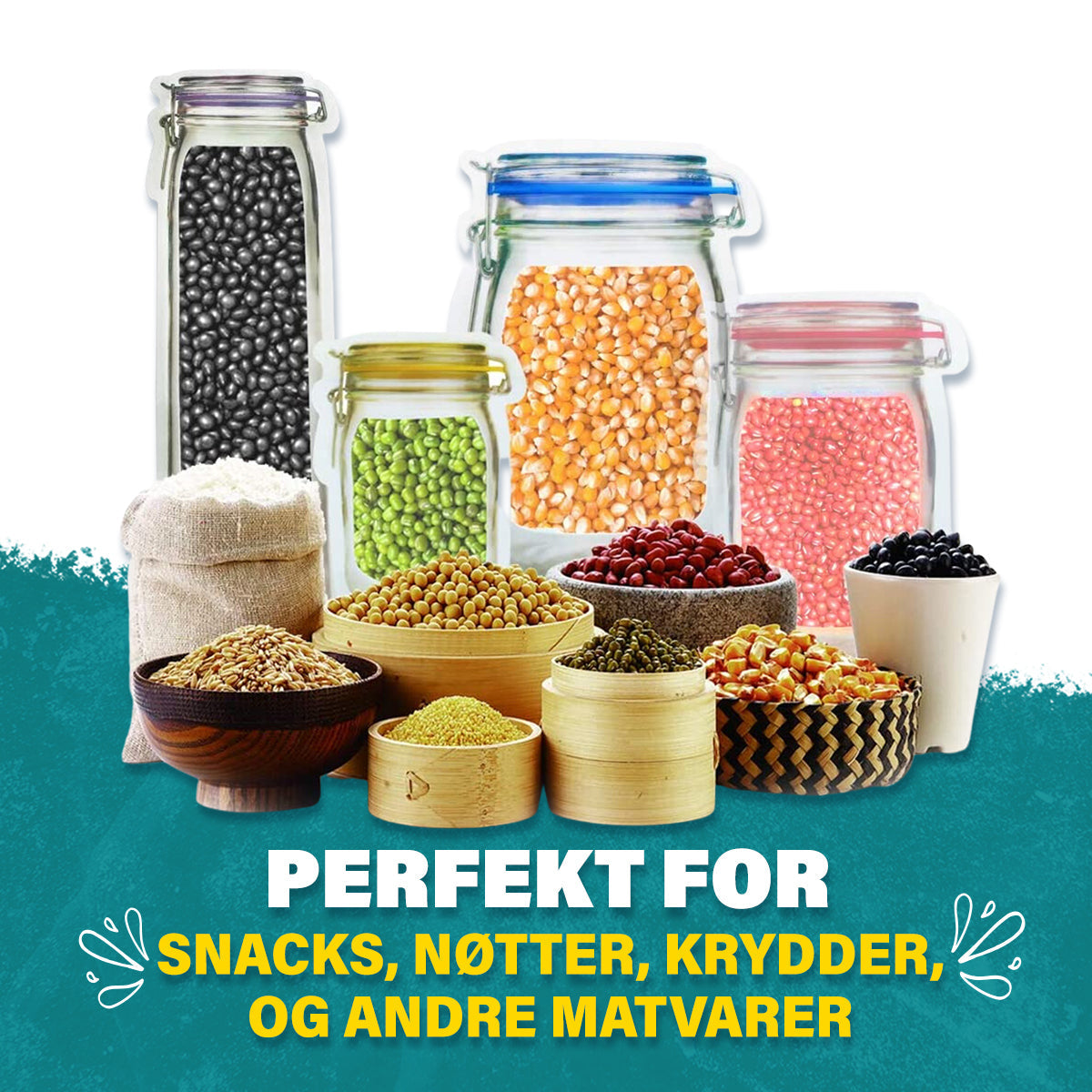 ZipBottle™ Pot-förmige Aufbewahrungsbeutel