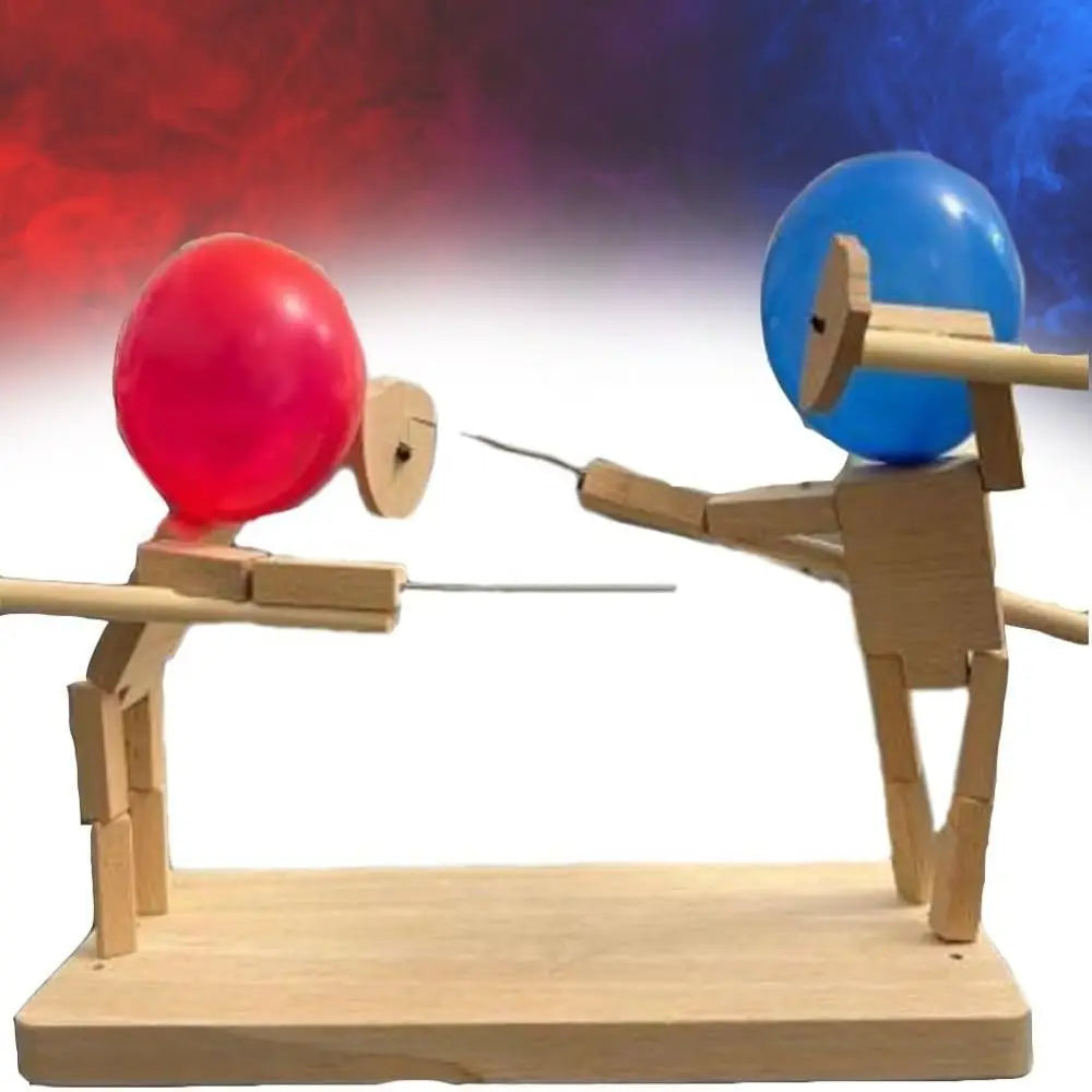 PupWoodCraft™ Handgefertigte Fechtpuppen aus Holz (50% RABATT)