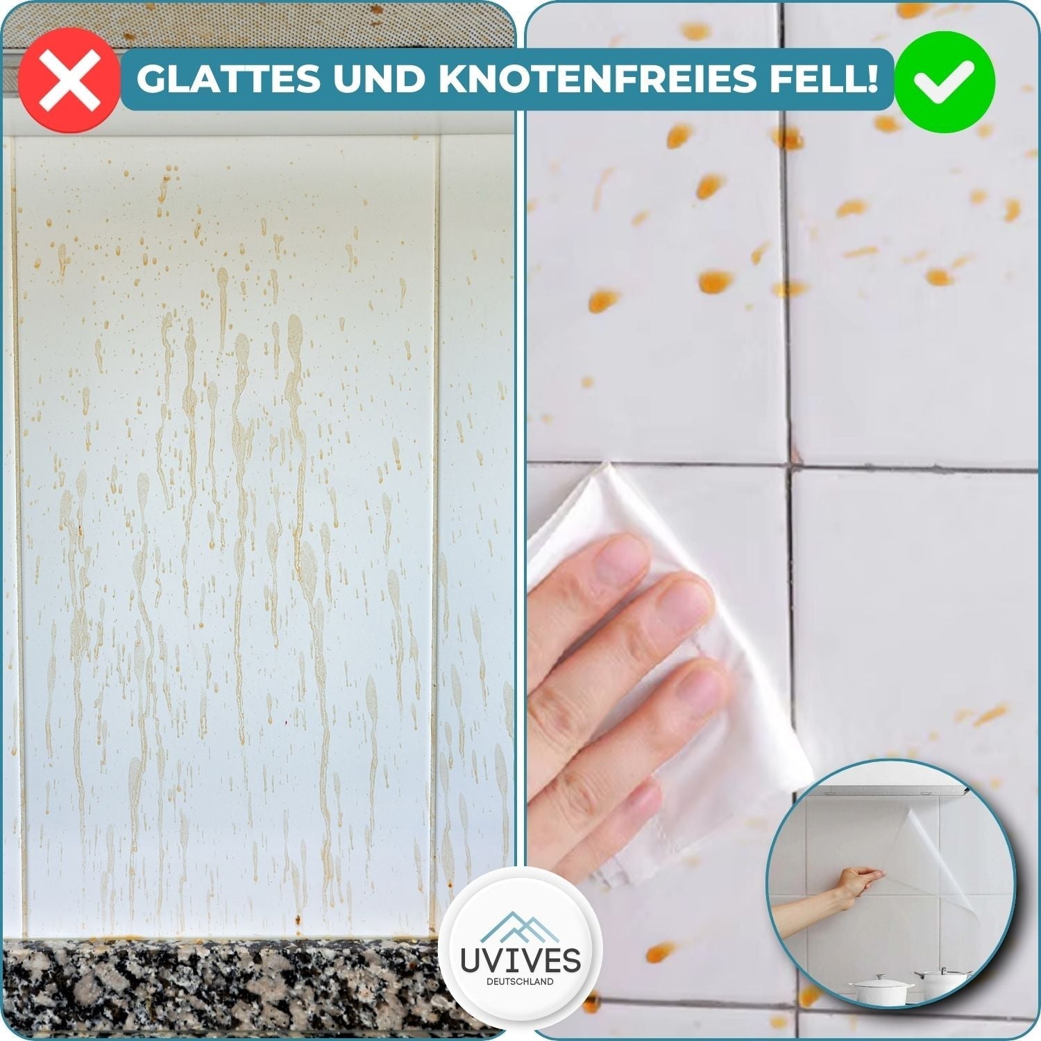 StainShield - Aufkleber zum Schutz vor Verschmutzung