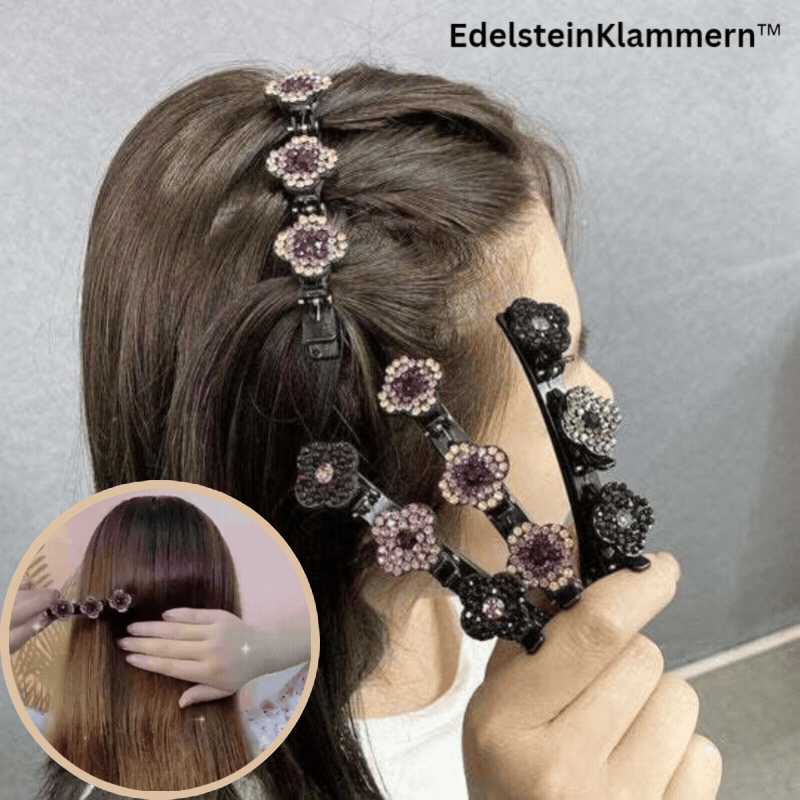 EdelsteinKlammern™ Stein geflochtene Haarspangen