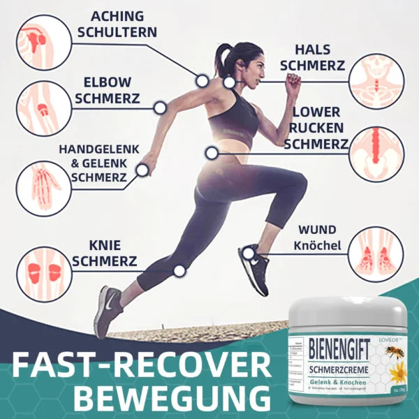 Bienengift Schmerzcreme | Wohltuende Pflege für Gelenke & Muskeln | Tiefenwirksame Formel