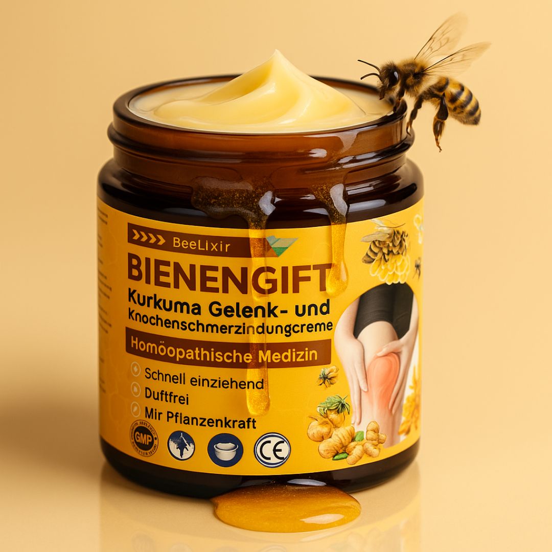 Bienengiftcreme | Salbe mit Bienengift, Hyaluron & Kollagen | BeeLixir