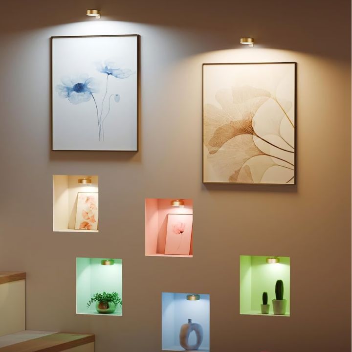 Bilderleuchte | Magnetische LED | 13 Lichtmodi | Dimmbar & Wiederaufladbar