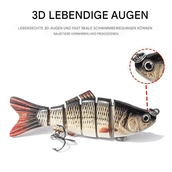 Bionischer Schwimmköder mit realistischer Schwimmbewegung