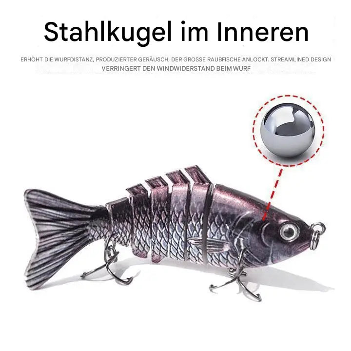 Bionischer Schwimmköder mit realistischer Schwimmbewegung