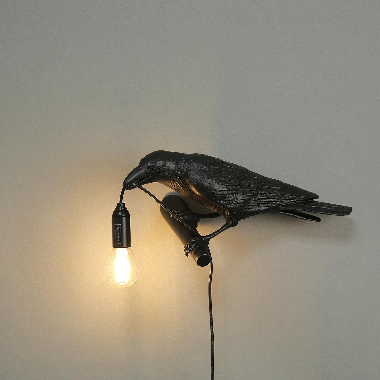 RavenGlow™ - Vogel Wandlampe