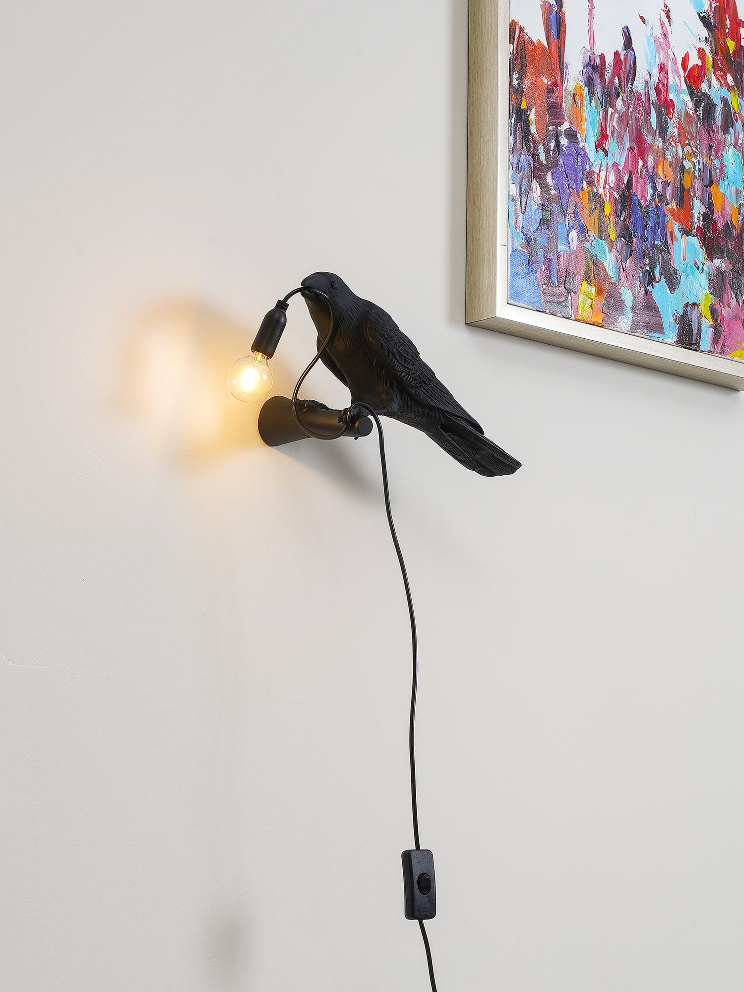 RavenGlow™ - Vogel Wandlampe