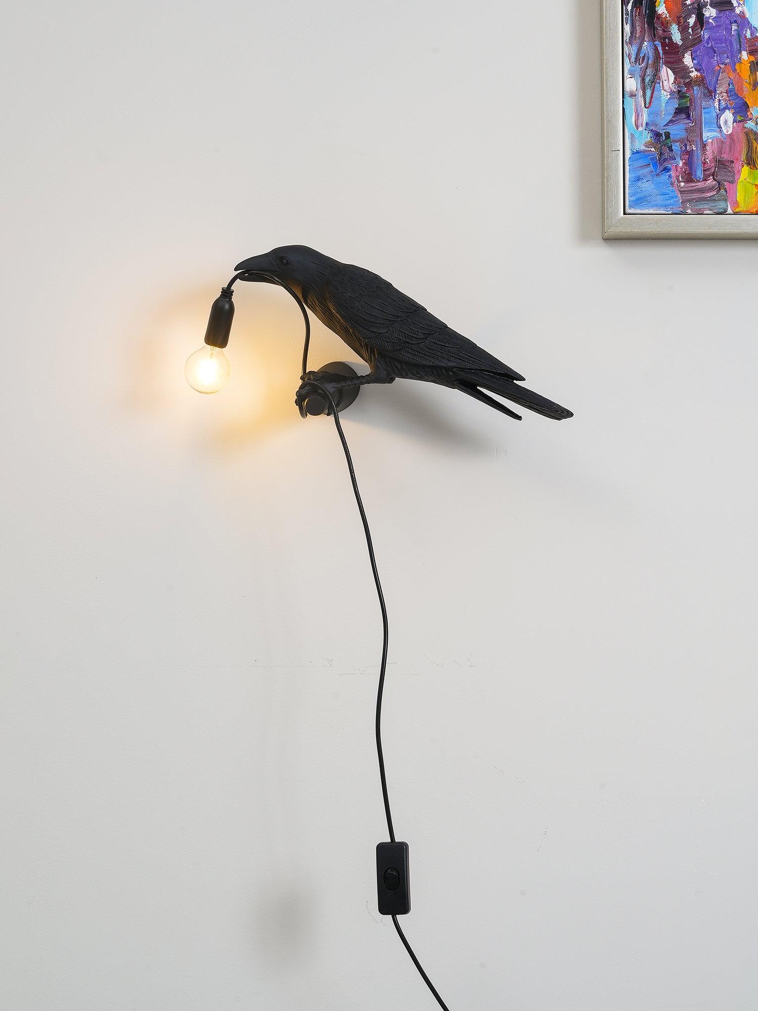RavenGlow™ - Vogel Wandlampe
