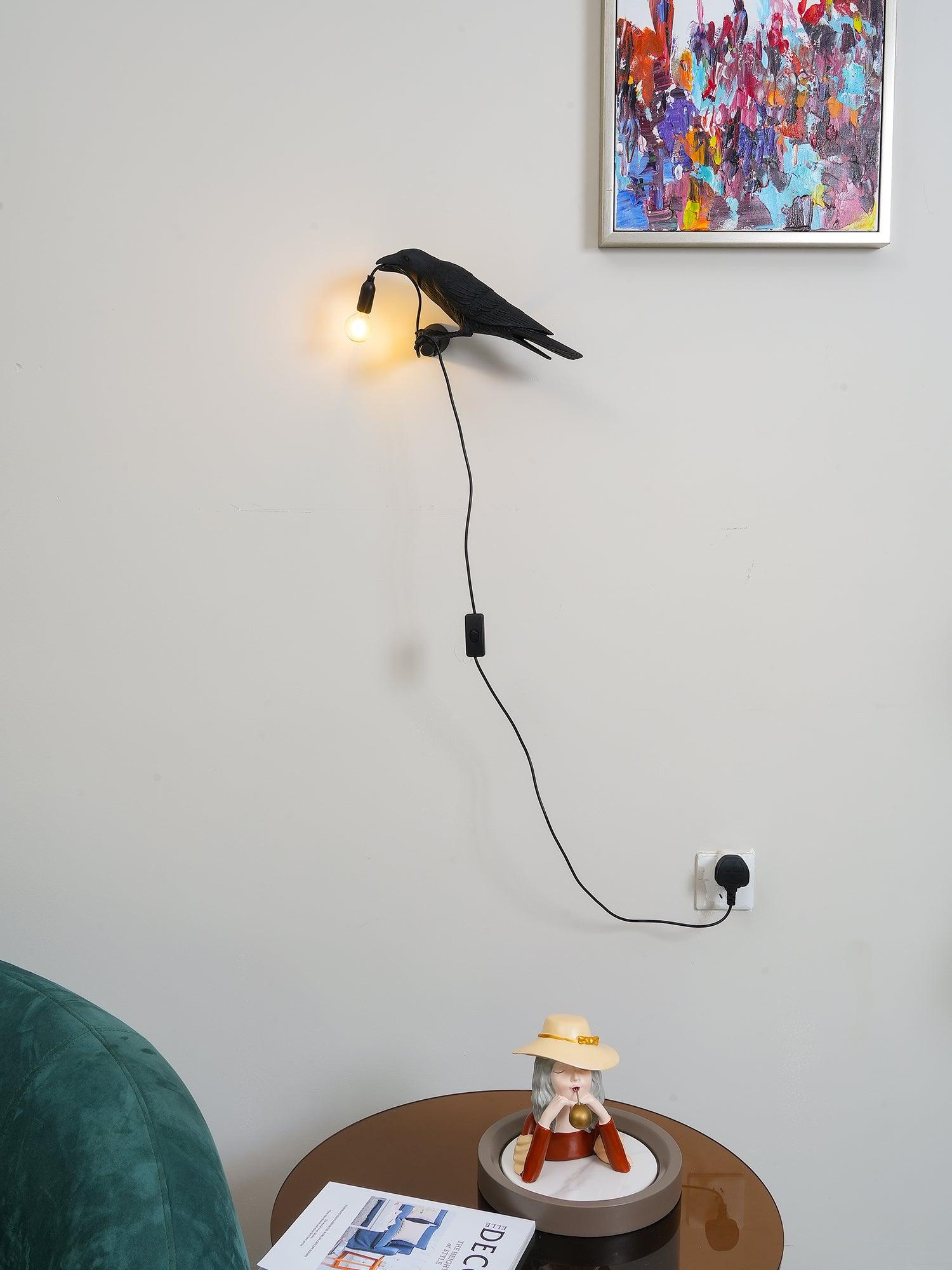 RavenGlow™ - Vogel Wandlampe