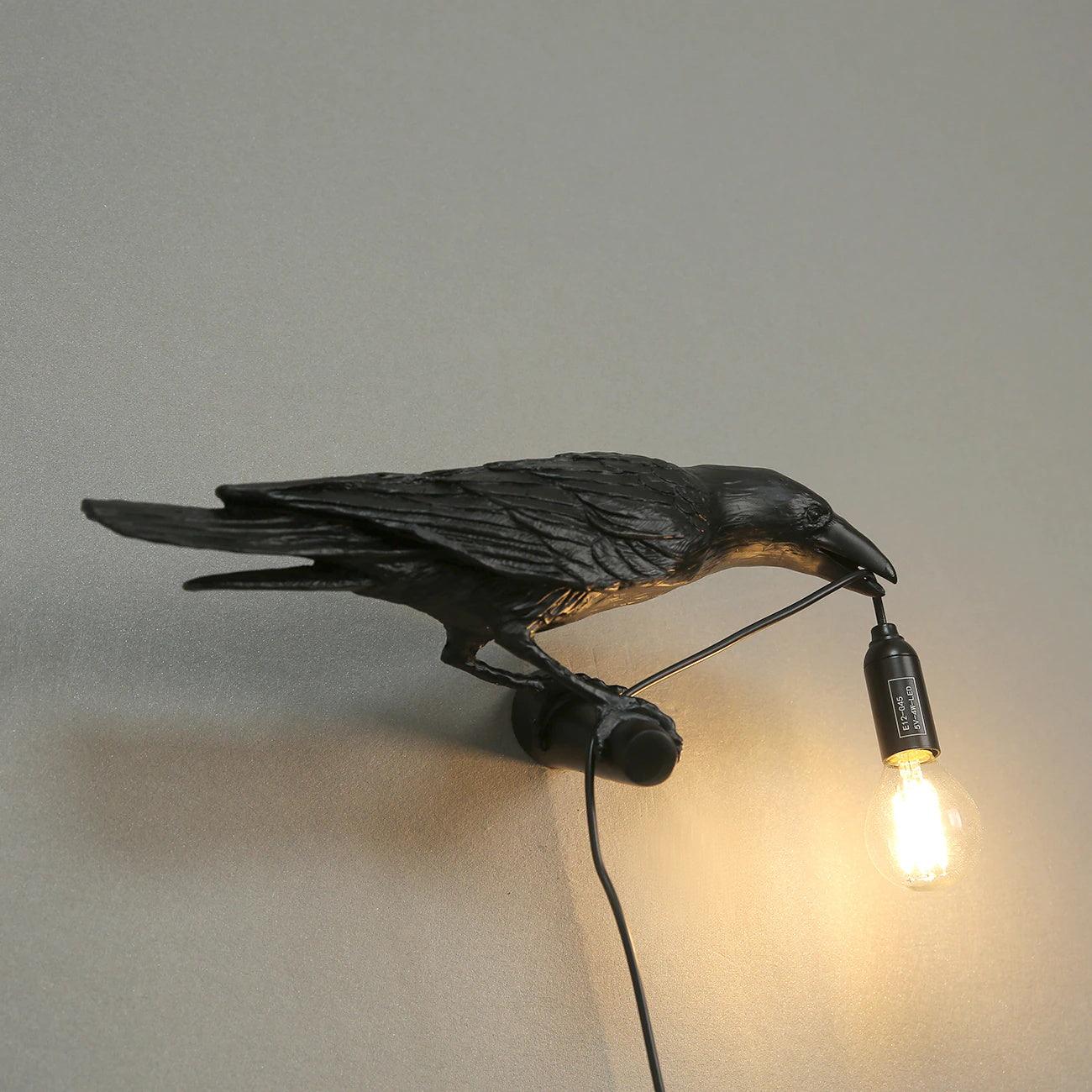 RavenGlow™ - Vogel Wandlampe