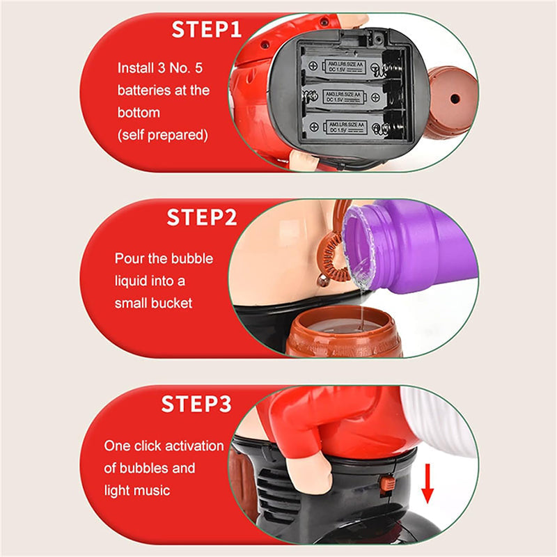 BubbleWhirl – Ein Wirbelwind aus SeifenblasenFunny Bubble Blowing Machine