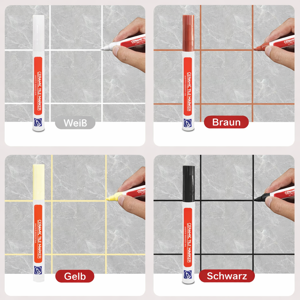 Fugenstift Keramikfliesen | Anti-Schimmel | Wasserfest | Schnelltrocknend