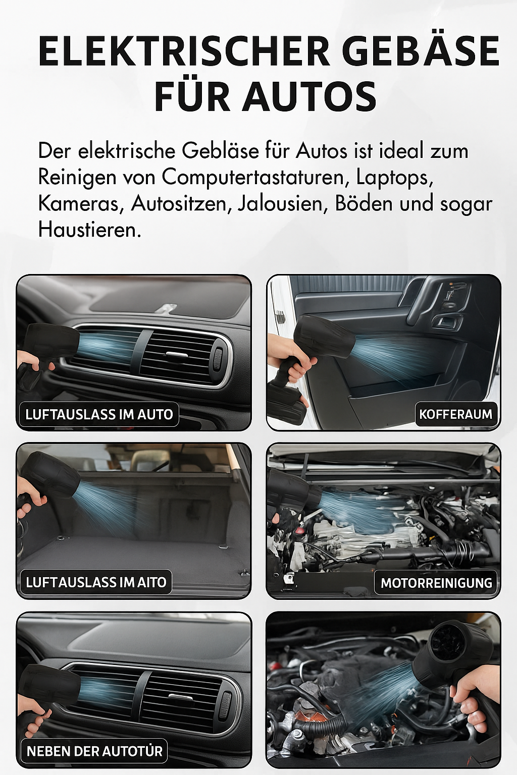 Aeroquix™ | Reinigt jede Oberfläche in Sekundenschnelle und ohne Anstrengung