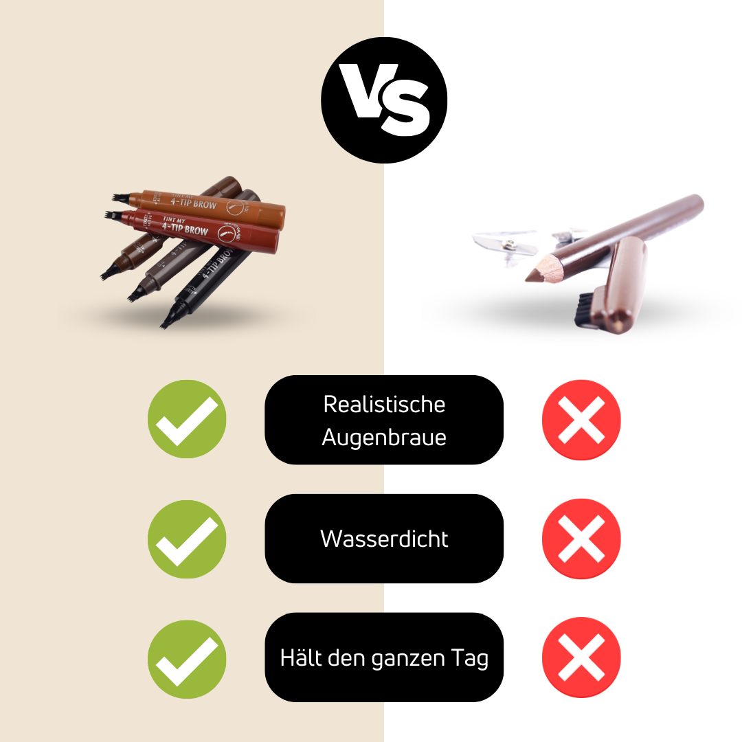 PerfekteBrauen | 4-Spitzen Augenbrauenstift für natürliche Brauen