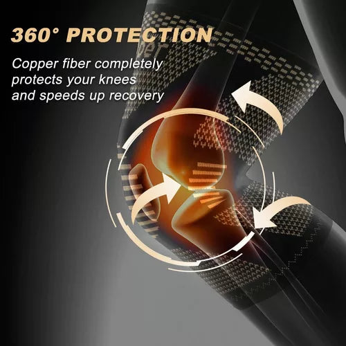 TheraKnee™ Kniebandage | Mit Kupfer-Kompression | Schmerzreduktion & Stabilität | Atmungsaktiv & Alltagsgeeignet