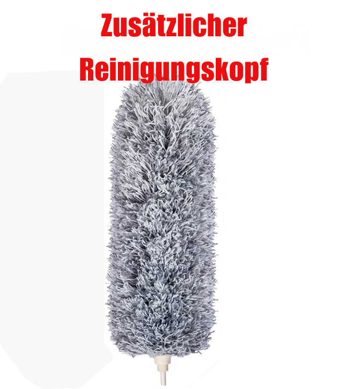 DustReach Teleskop-Mikrofaserstaubwedel | Extra Lange Reichweite | Flexibler Kopf | Waschbar